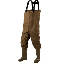 Cheap Nylon/PVC Waterproof Fly Fishing Chest Waders with Boots for Men